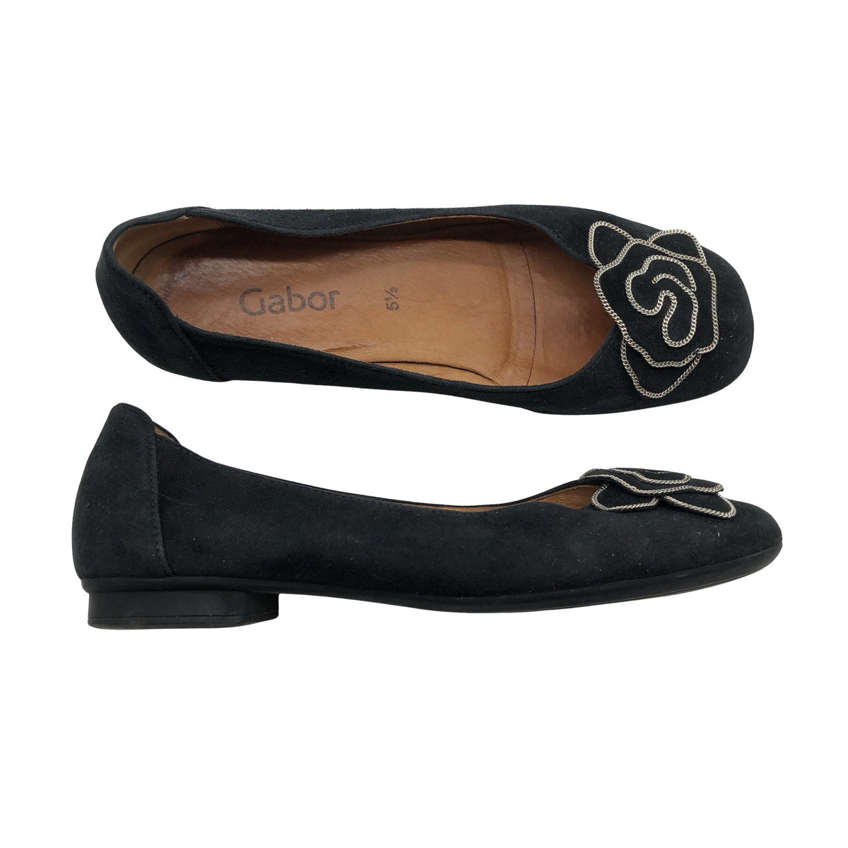 Unisex Gabor - Baleriinad, suurus 38 - Must (1)