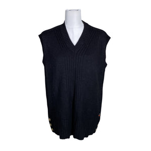Unisex Busnel - Kootud vest, suurus 38 - Must (1)