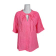 Unisex Sisley - Lühikeste käistega pluus, suurus 36 - Roosa ()