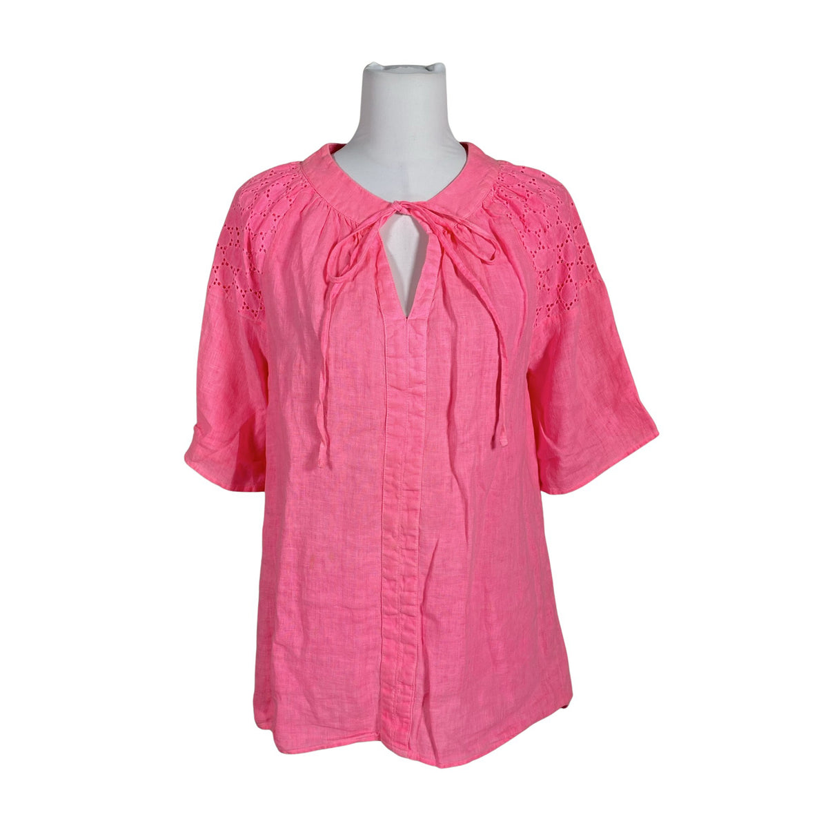 Unisex Sisley - Lühikeste käistega pluus, suurus 36 - Roosa (1)