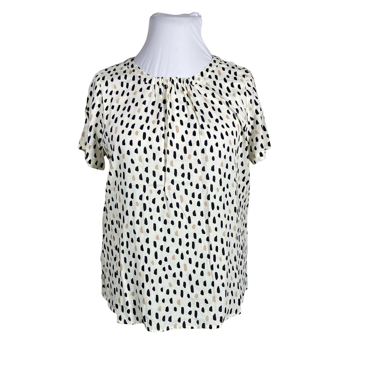 Unisex Gerry Weber - Lühikeste käistega pluus, suurus 42 - Looduslik valge (1)