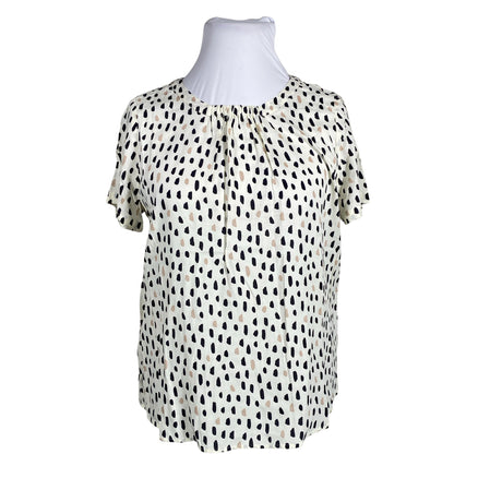 Unisex Gerry Weber - Lühikeste käistega pluus, suurus 42 - Looduslik valge ()