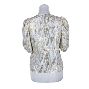 Unisex Holly & Whyte by Lindex - Lühikeste käistega pluus, suurus 36 - Beige (2)
