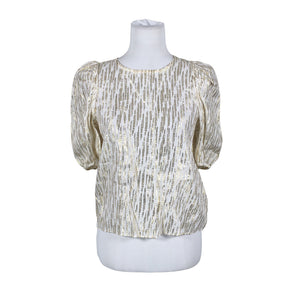 Unisex Holly & Whyte by Lindex - Lühikeste käistega pluus, suurus 36 - Beige (1)