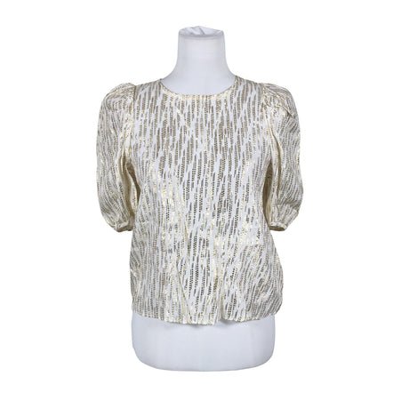 Unisex Holly & Whyte by Lindex - Lühikeste käistega pluus, suurus 36 - Beige ()
