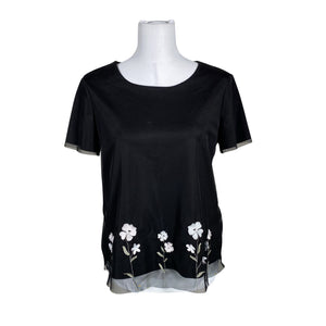 Unisex RJR John Rocha - Lühikeste käistega pluus, suurus 40 - Must (1)