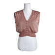 Unisex Neulenuttu - Kardigan, suurus 34 - Heleroosa ()
