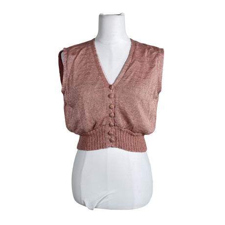Unisex Neulenuttu - Kardigan, suurus 34 - Heleroosa ()