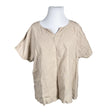 Unisex Nanso - Lühikeste käistega pluus, suurus 42 - Pruun ()