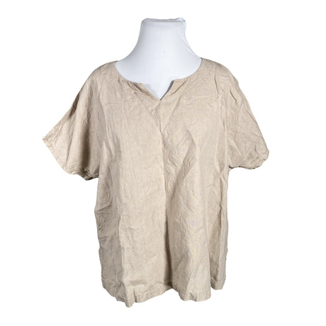 Unisex Nanso - Lühikeste käistega pluus, suurus 42 - Pruun ()