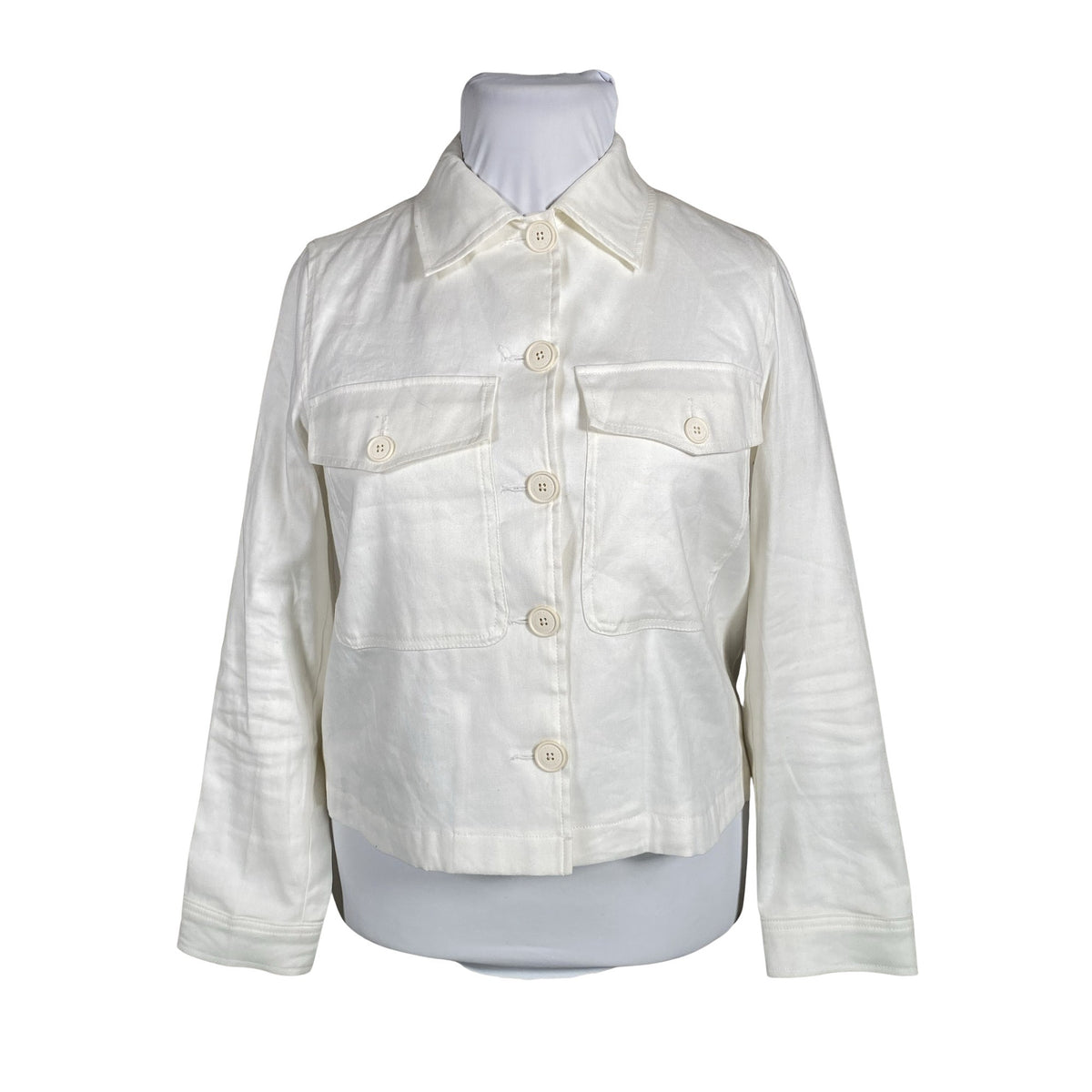 Unisex Benetton - Teksasärk, suurus 36 - Looduslik valge (1)
