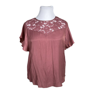 Unisex Q/S designed by S.Oliver - Lühikeste käistega pluus, suurus 42 - Lilla (1)