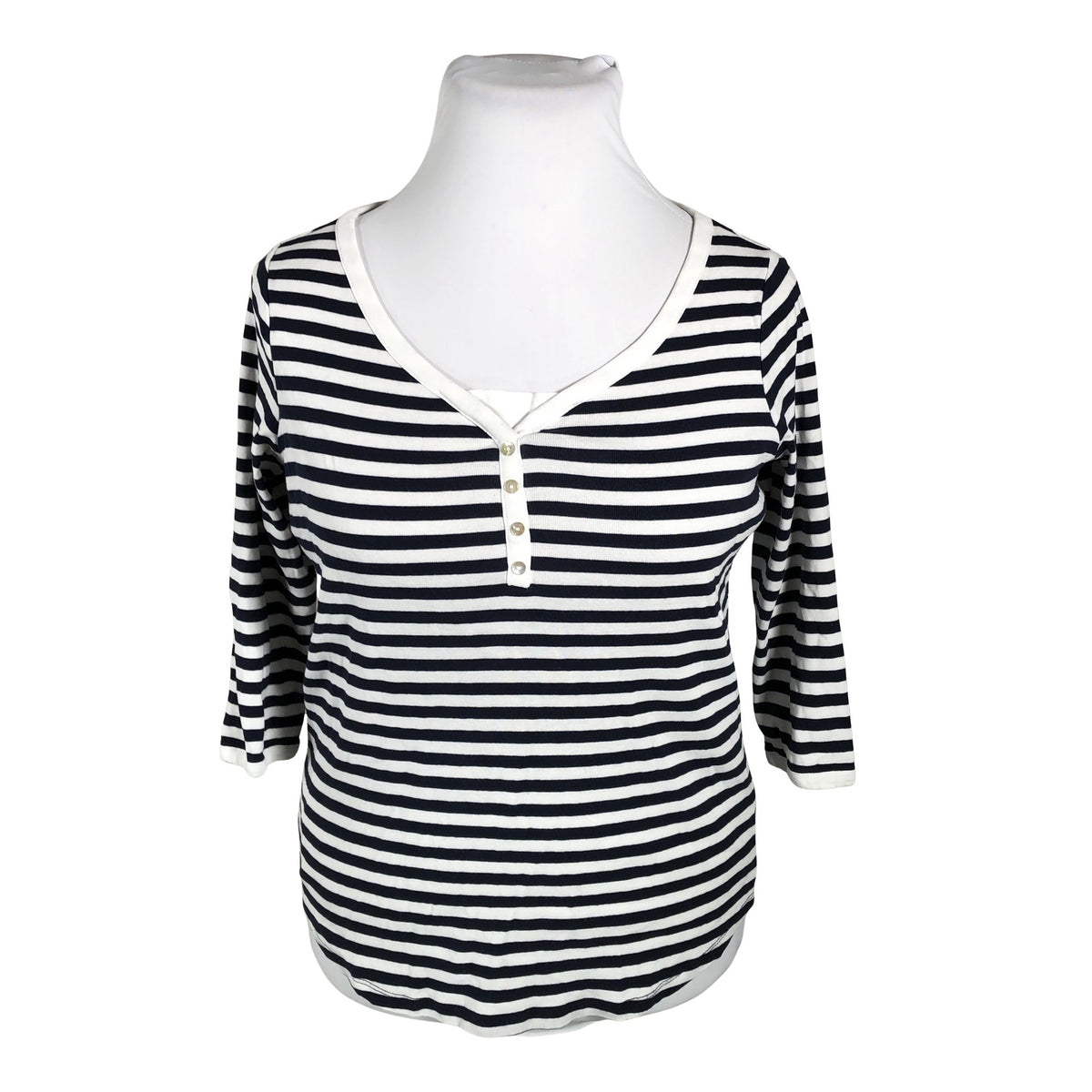 Unisex Esprit - Trikotaažist pluus, suurus 46 - Valge (1)