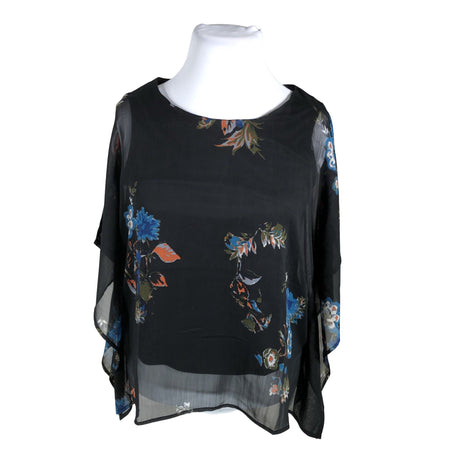 Unisex O.I.S - Lühikeste käistega pluus, suurus 42 - Must ()