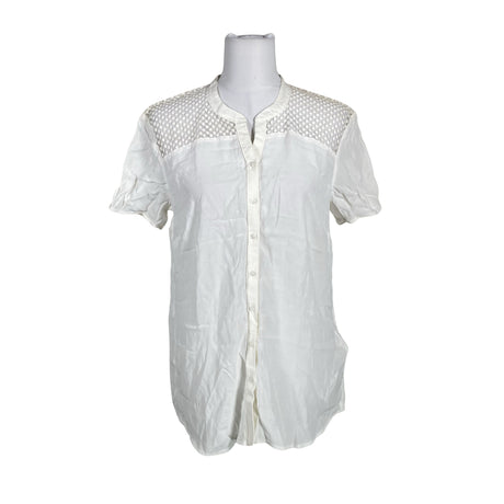 Unisex Gerry Weber - Lühikeste käistega pluus, suurus 38 - Valge ()