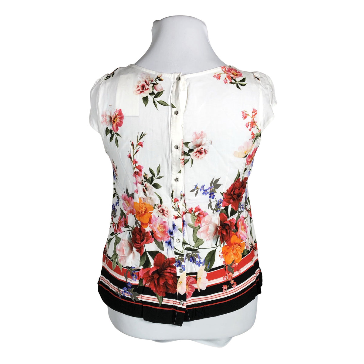 Unisex Billie&Blossom - Lühikeste käistega pluus, suurus 42 - Valge (2)