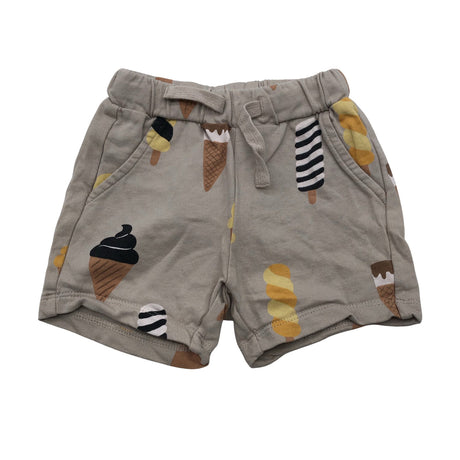 Unisex Lindex - Dressikangast lühikesed püksid, suurus 62 - 68 - Beige ()