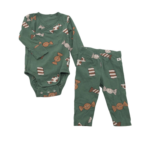 Unisex Lindex - Hõlmikbodi, suurus 62 - 68 - Roheline ()