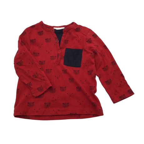 Unisex Coccodrillo - Trikotaažist pluus, suurus 68 - 74 - Punane ()