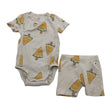 Unisex Lindex - Lühike pükskostüüm, suurus 62 - 68 - Beige ()