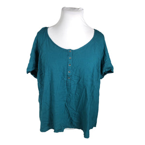 Unisex Monsoon - Lühikeste käistega pluus, suurus 46 - Sinine (1)