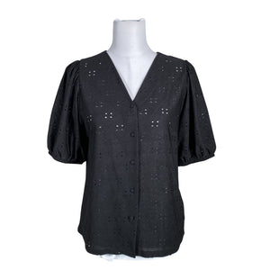 Unisex Free Quent - Trikotaažist pluus, suurus 36 - Must (1)