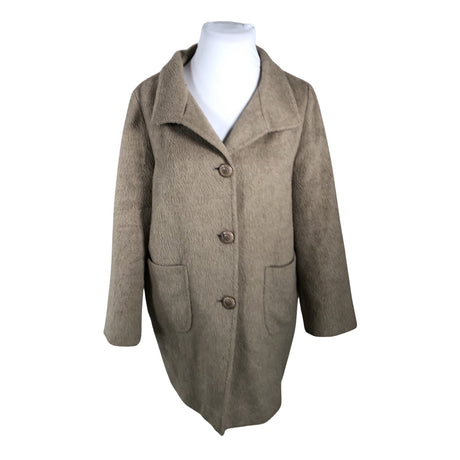 Unisex Manuela Conti - Villane mantel, suurus 46 - Beige ()
