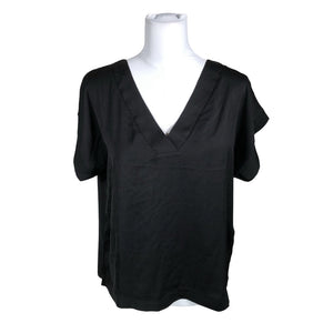 Unisex Lindex - Lühikeste käistega pluus, suurus 40 - Must (1)