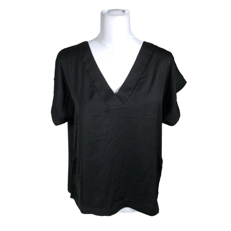 Unisex Lindex - Lühikeste käistega pluus, suurus 40 - Must ()