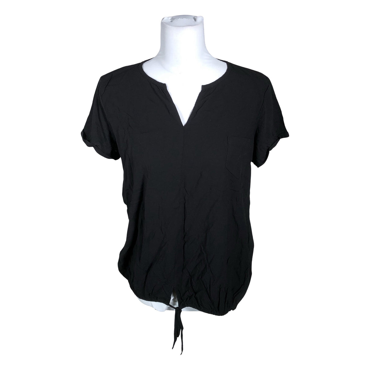 Unisex Opus - Lühikeste käistega pluus, suurus 40 - Must (1)