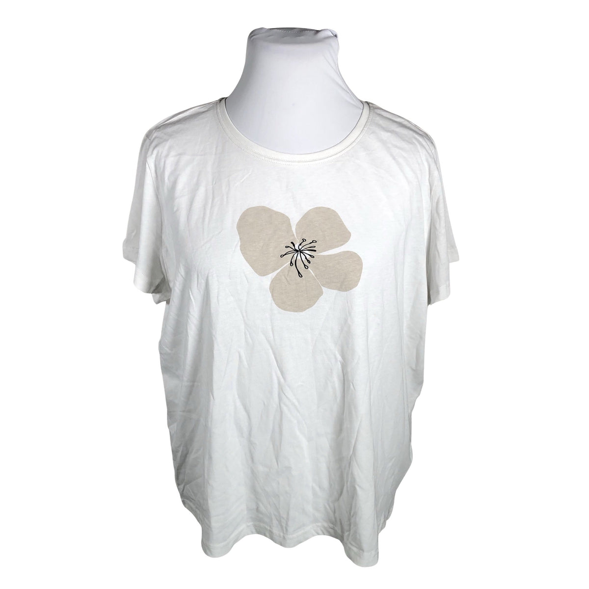 Unisex Fransa - T-särk, suurus 44 - Valge (1)