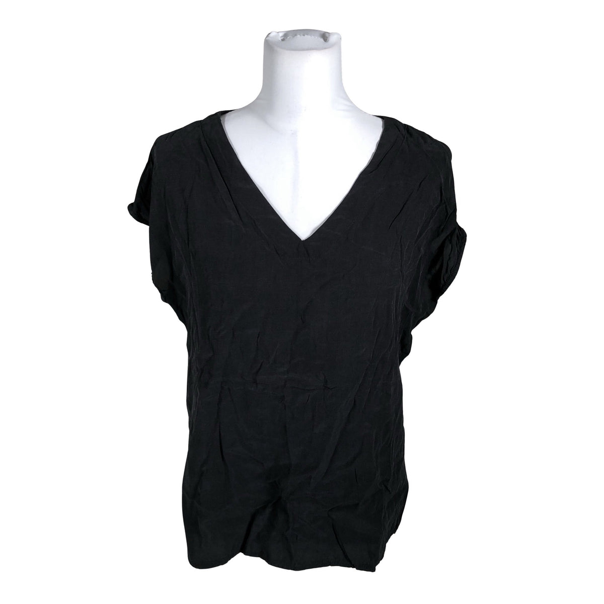 Unisex Opus - Lühikeste käistega pluus, suurus 40 - Must (1)