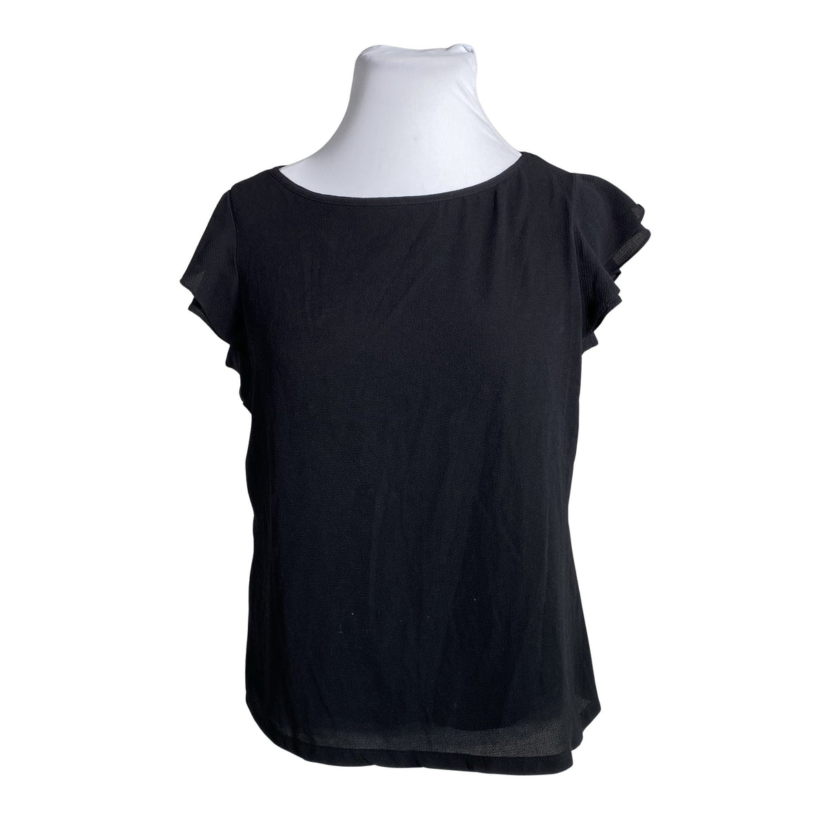 Unisex Comma - Lühikeste käistega pluus, suurus 44 - Must (1)