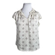 Unisex Comma - Lühikeste käistega pluus, suurus 42 - Looduslik valge ()