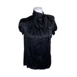 Unisex Andiata - Lühikeste käistega pluus, suurus 38 - Must ()