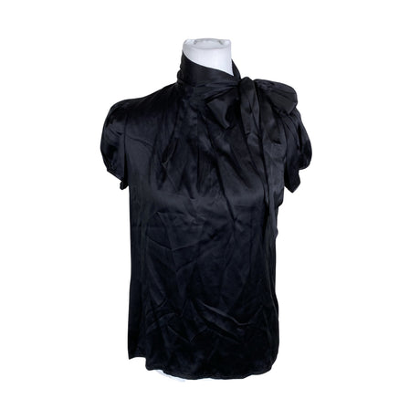 Unisex Andiata - Lühikeste käistega pluus, suurus 38 - Must ()