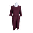 Unisex Aarrelabel - Trikotaažist kleit, suurus 38 - Veinipunane ()