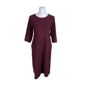 Unisex Aarrelabel - Trikotaažist kleit, suurus 38 - Veinipunane (1)