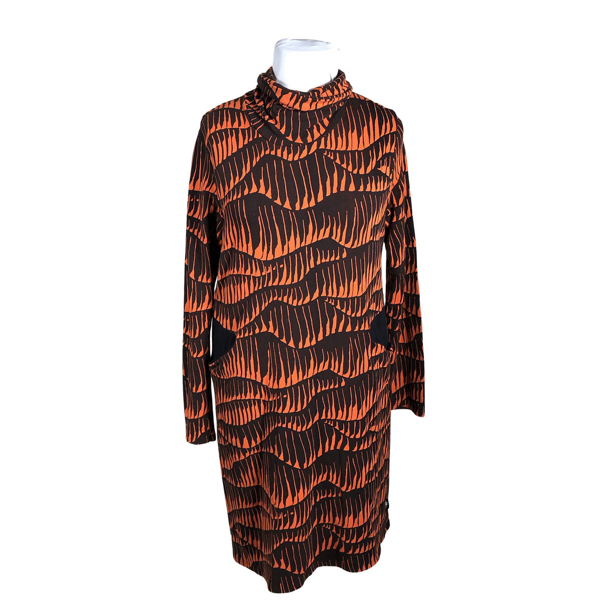 Unisex PaaPii - Trikotaažist kleit, suurus 42 - Oranž (1)