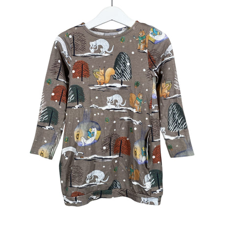 Unisex NOSH - Trikotaažist kleit, suurus 98 - 104 - Pruun ()