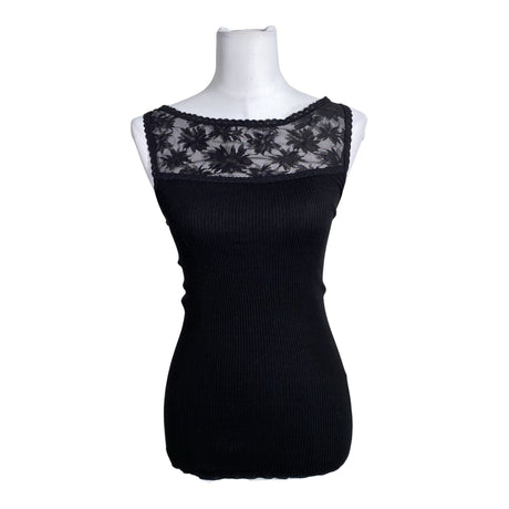 Unisex Rosemunde - Trikotaažist topp, suurus 36 - Must ()