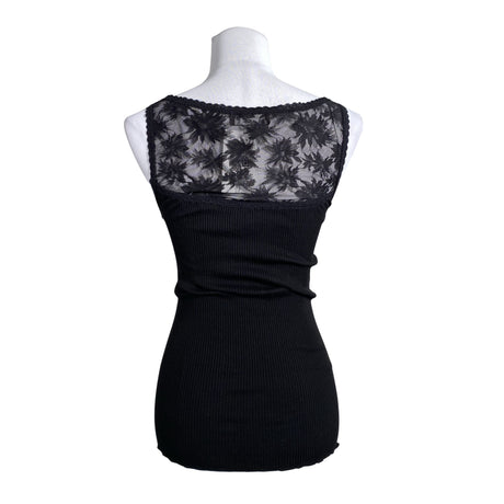 Unisex Rosemunde - Trikotaažist topp, suurus 36 - Must (2)