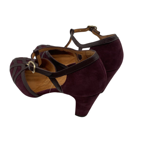 Unisex Chie Mihara - Kontsakingad, suurus 38 - Veinipunane (2)