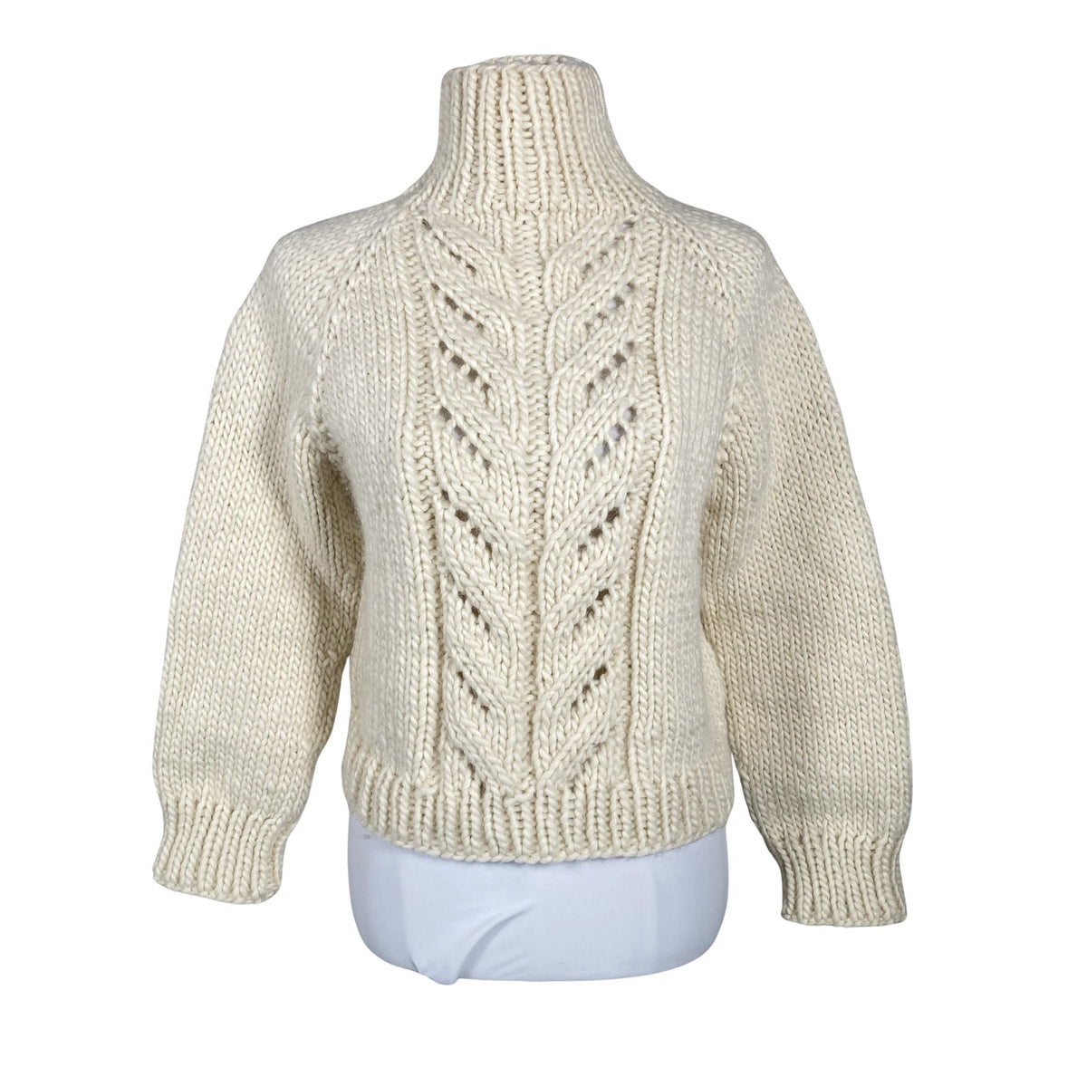 Unisex Handmade - Kampsun, suurus 36 - Looduslik valge (1)