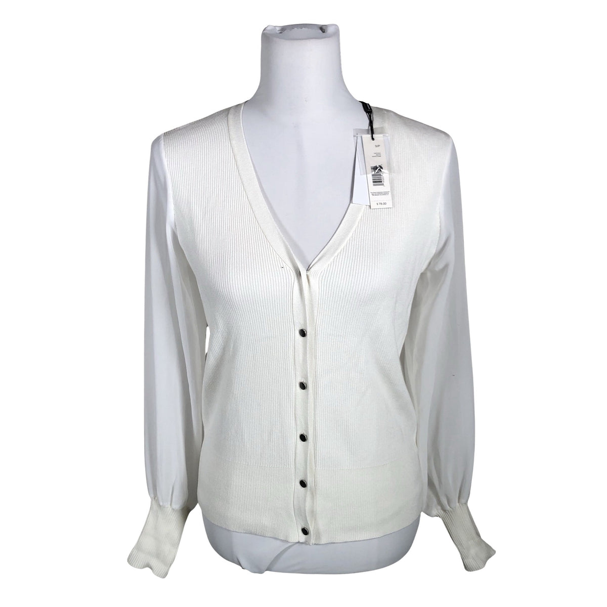 Unisex Tahari - Kardigan, suurus 36 - Valge (1)
