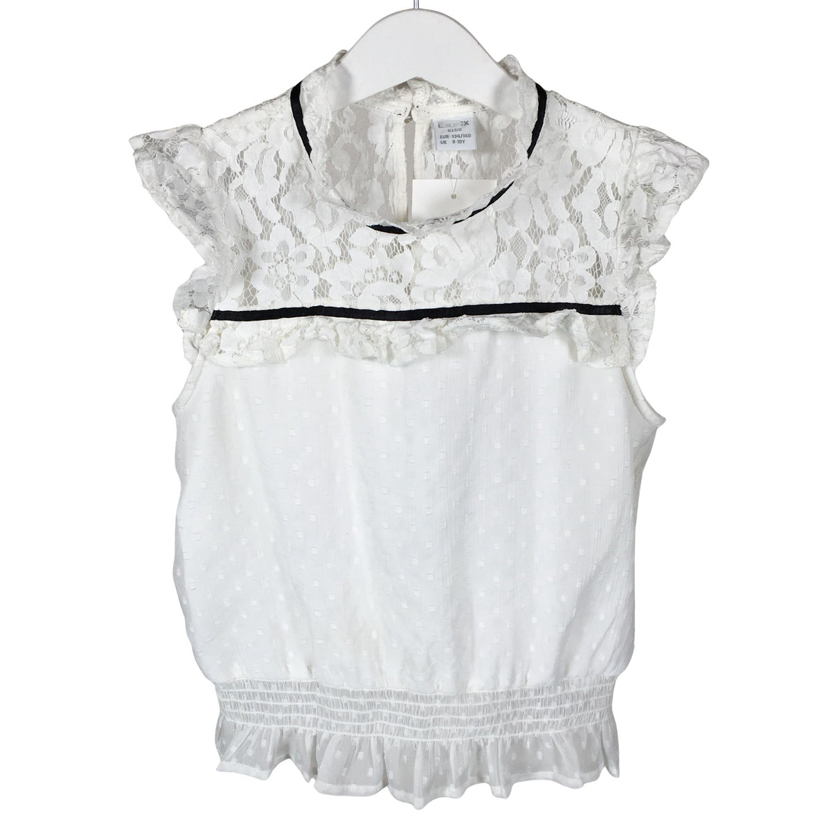 Unisex Lindex - Topp, suurus 134 - 140 - Valge (1)