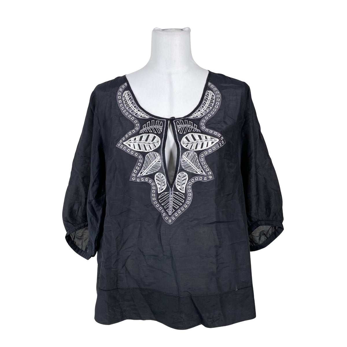 Unisex Fransa - Pluus, suurus 40 - Must (1)