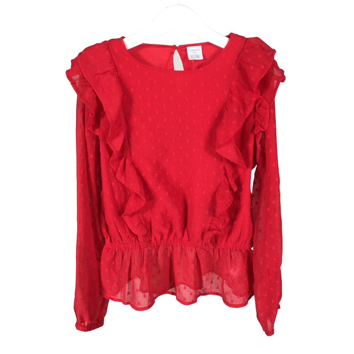 Unisex Lindex - Pluus, suurus 134 - 140 - Punane (1)