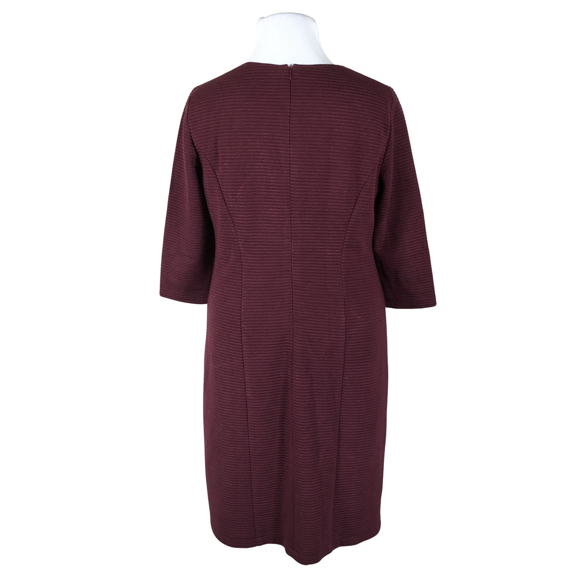 Unisex Gerry Weber - Trikotaažist kleit, suurus 42 - Veinipunane (2)