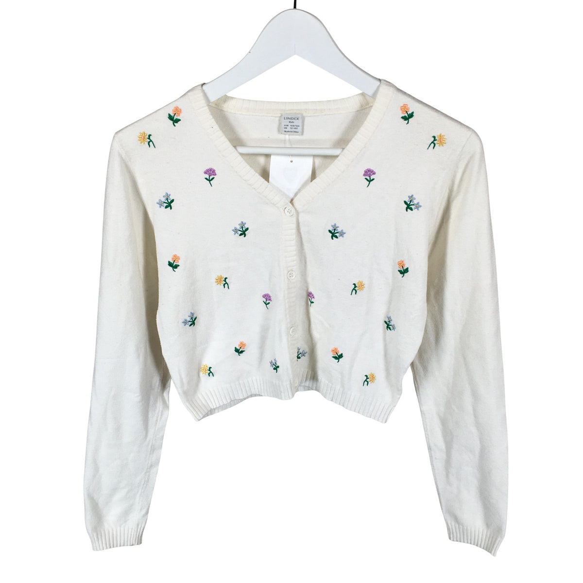 Unisex Lindex - Kardigan, suurus 158 - 164 - Valge (1)